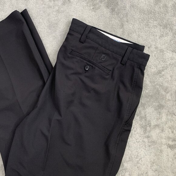FootJoy Pants Men 40x28 Pro Tour Performance Golf Pants Black Stretch Casual - Picture 2 of 15